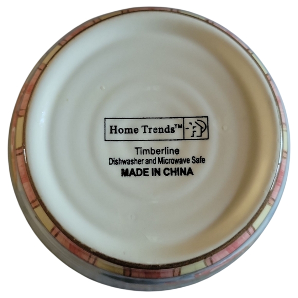 Vtg Home Trends Bella Ceramica Timberline Earthenware Coupe Soup Bowl - Picture 13 of 14